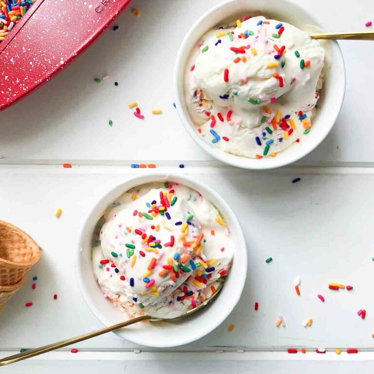 Homemade Sprinkles ice cream