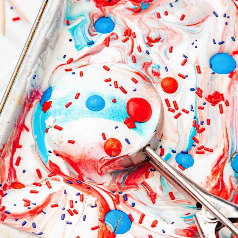 Red white and blue ice cream recipe